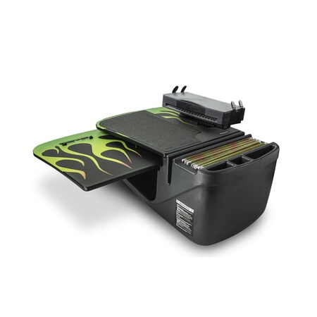 Autoexec GripMaster Car Desk Candy Apple Green Flames with Printer Stand AEGrip-05-CAGF